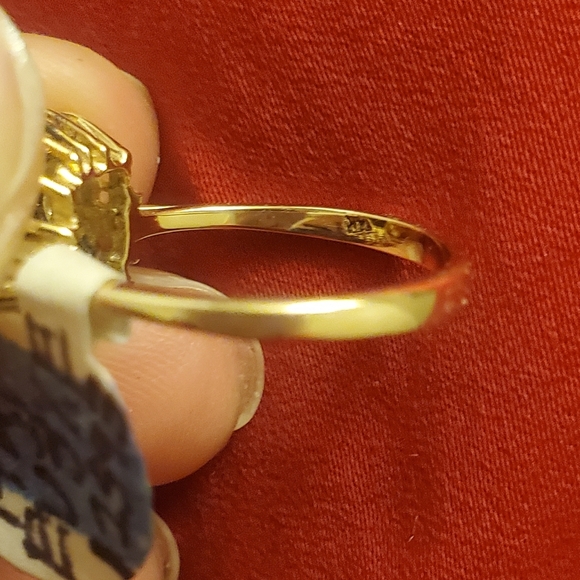 1.45ctw Green Tourmaline & Topaz 14Kt Ring - Picture 9 of 9